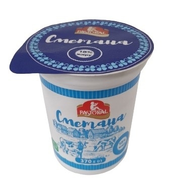 Сметана PASTORAL 15% жиру 370г